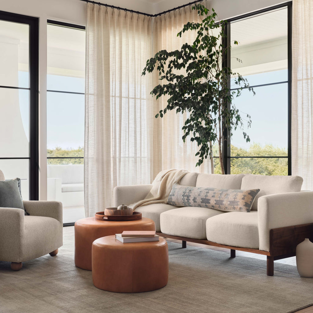 Extra-Long Decorative Lumbar Pillow with Subtle Geometric Texture