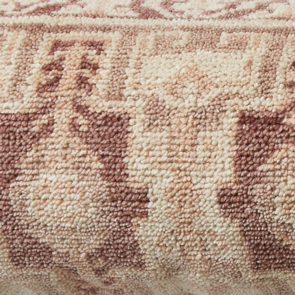 Decorative Lumbar Pillow with Symmetrical Pattern | Extra-Long Design