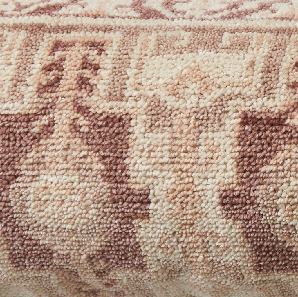 Decorative Lumbar Pillow with Symmetrical Pattern | Extra-Long Design