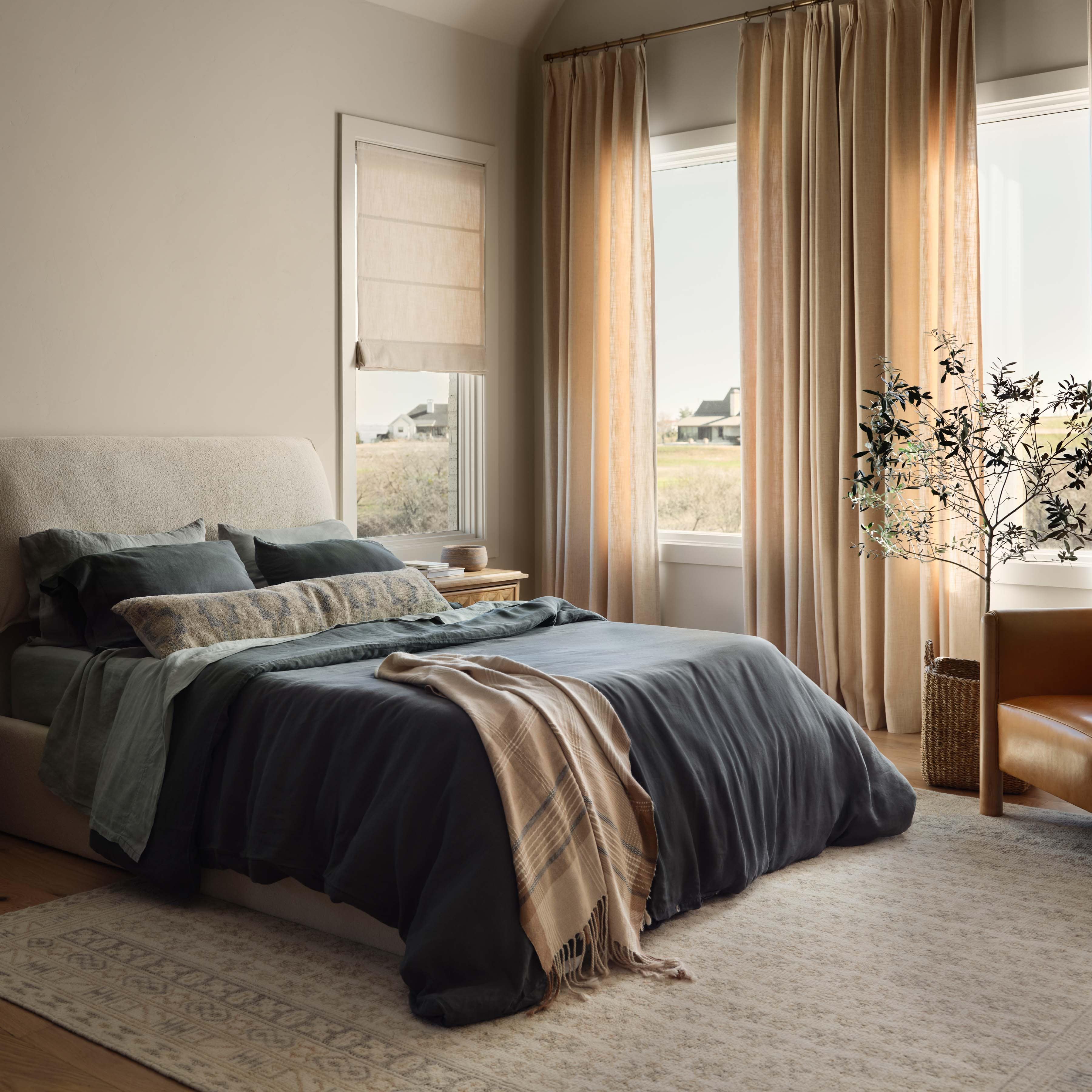 Decorative Lumbar Pillow with Symmetrical Pattern | Extra-Long Design