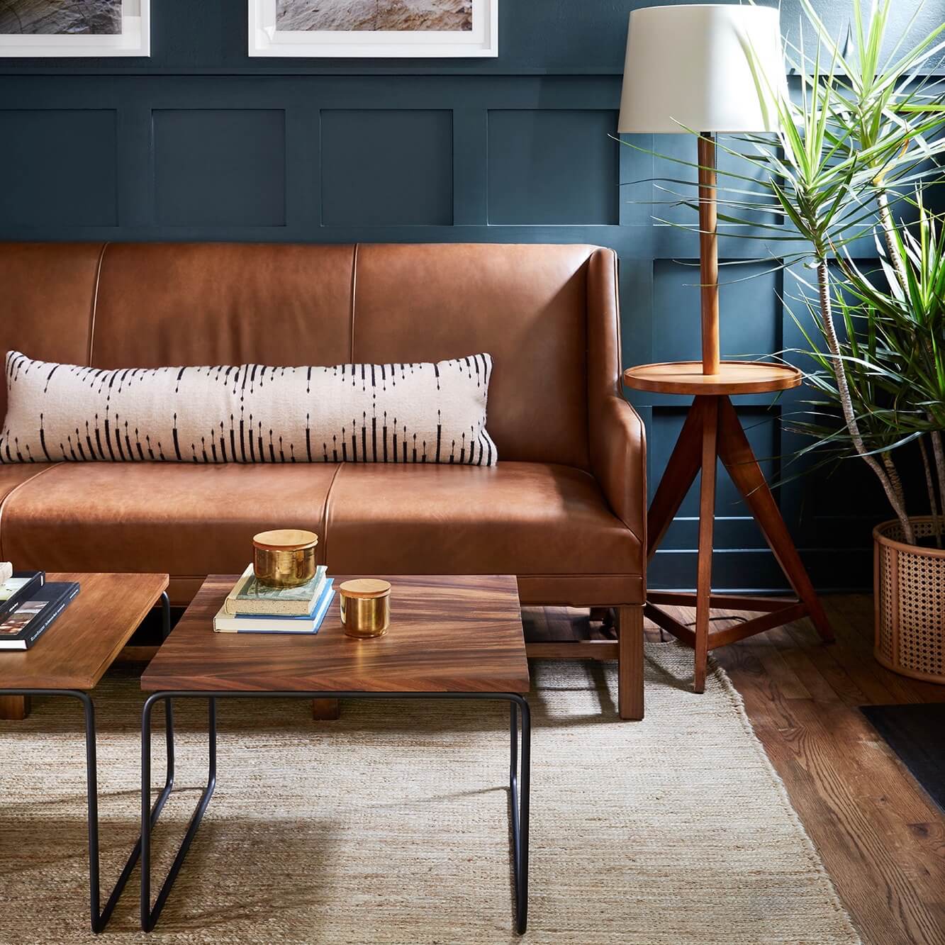 Decorative Lumbar Pillow with Geometric Line Pattern | Multiple Color Options