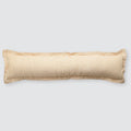 Decorative Lumbar Pillow with Fine Stripe Texture | Extra-Long Design